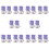 200Pièces Sachets Violet Cadeau Compact 4