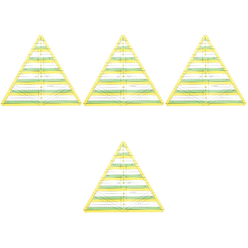 4Pièces Gabarits Acryliques Patchwork Multiusage Pour Couture 2