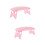 2Pièces Repose-Bras Plastique Rose Confortable Pour Ongles 9