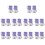 200Pièces Sachets Violet Cadeau Compact 3
