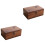 2Pièces Boîtes En Bois Pour Rangement Divers Usage 3
