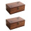 2Pièces Boîtes En Bois Pour Rangement Divers Usage 5