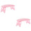 2Pièces Repose-Bras Plastique Rose Confortable Pour Ongles 8