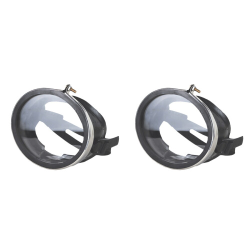 2Pièces Lunettes De Natation Étanches Noires Anti- 1