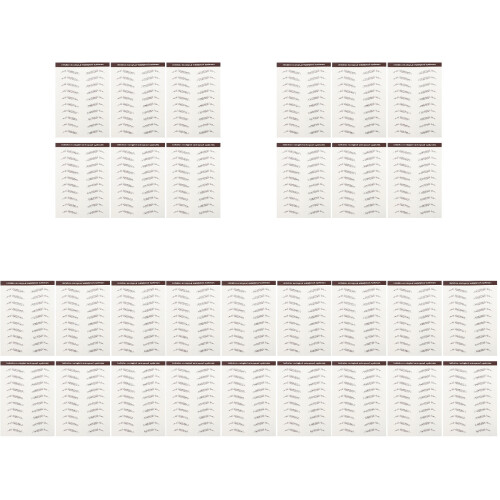 30Pièces Accessoires Sourcils Imitation Poils Marron 1