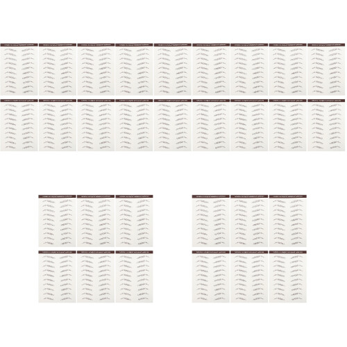 30Pièces Accessoires Sourcils Imitation Poils Marron 2