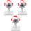 3Pièces Oeil 3X Agrandi PVC Pour Formation Affichage 5