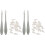 2Ensembles Kit Crayons Blending Stumps Mousse Plastique Dessin 4