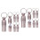 12Pièces Tag D'identification Rose Gold Pour Animaux Petits Moyens 6