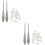 2Ensembles Kit Crayons Blending Stumps Mousse Plastique Dessin 8