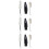 3Pièces Embouchure Alto Saxophone Blanche Avec Brosse D'entretien 8