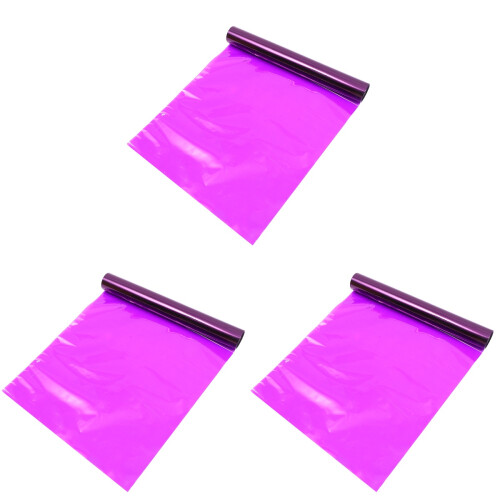 3Pièces Papier Cellophane Violet Haute Qualité Pour Fleurs 1