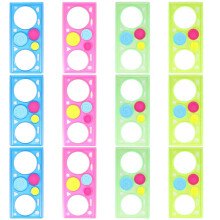 24Pièces Pochoirs Plastique Enfants Usage