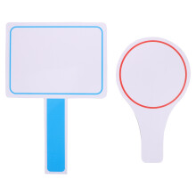 6Pièces Paddles Effaçables En Mousse Portables Pour Vote Et Score