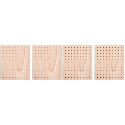 4Pièces Support D'artisanat En Bois Khaki Pour Poupées En Argile 1