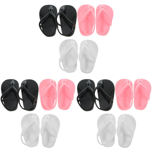 9Paires Miniatures Élégants Plastique Pour 18 2