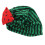 2Pièces Bonnet Bébé Vert En Polyester Idéal Pour Bébé 2
