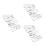 15Pièces Boucles Serrées Ceinture Acier Argenté Multiusage 6