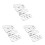 15Pièces Boucles Serrées Ceinture Acier Argenté Multiusage 7