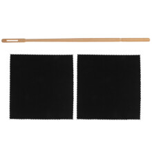 1Ensemble Kit Pro Nettoyage Instrument Flûte Bois Chiffon Noir