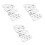 15Pièces Boucles Serrées Ceinture Acier Argenté Multiusage 5