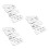 15Pièces Boucles Serrées Ceinture Acier Argenté Multiusage 4