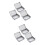 6Pièces Boîtes De Rangement En Tôle Argent Mat Pour Petits Objets 7