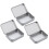 6Pièces Boîtes De Rangement En Tôle Argent Mat Pour Petits Objets 1