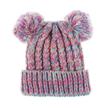 2Pièces Bonnet Enfants Hiver Tricoté