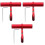 3Sets Multifunctionele Rood Aluminium Fietsverlengbeugel Handvat 5