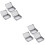 6Pièces Boîtes De Rangement En Tôle Argent Mat Pour Petits Objets 6