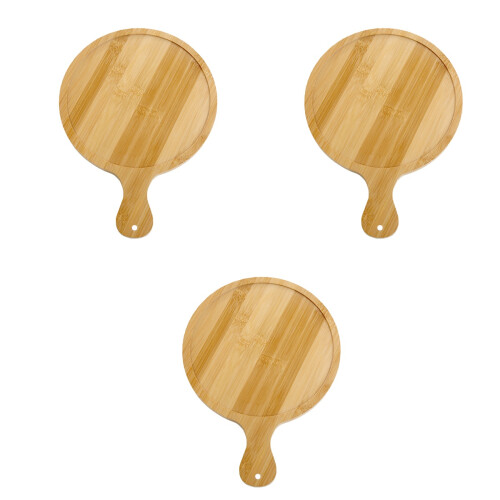 3Pièces Plateau Bois Pour Pizza Service 1