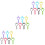 21Pièces Clip Porte- Multi-Couleurs Résistant 5