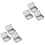 6Pièces Boîtes De Rangement En Tôle Argent Mat Pour Petits Objets 3