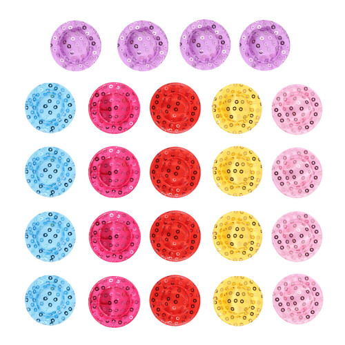 72Pièces Mini Chapeaux Pour DIY Couleurs Assorties