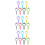 21Pièces Clip Porte- Multi-Couleurs Résistant 8