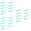 36Pièces Applicateurs Lentilles Verts Doux Silicone Transport 9