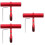 3Sets Multifunctionele Rood Aluminium Fietsverlengbeugel Handvat 9