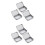 6Pièces Boîtes De Rangement En Tôle Argent Mat Pour Petits Objets 5