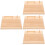 4Pcs Light Yellow Wood Spool Rack Stable Base for Thread Storage 8