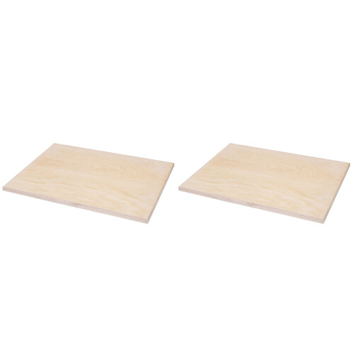 2Pièces Support À Dessin Bois Beige Robuste Stylé 1