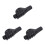 3Pièces Kit Réparation Jonction Pôle Support Noir Pour Abris 2