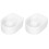 2Pièces Bols Blancs Trempage Ongles Art 2