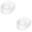 2Pièces Bols Blancs Trempage Ongles Art 6