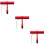 3Sets Multifunctionele Rood Aluminium Fietsverlengbeugel Handvat 11