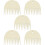 5Pièces En Bois Beige Pour Accessoires DIY Résistant 10