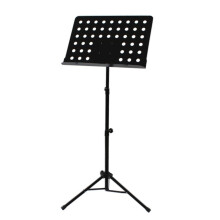 Adjustable Folding Music Stand for Guitar Violin Piano, Durable Metal Sheet Holder with Stable Tray (Black)