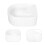 2Pièces Bols Blancs Trempage Ongles Art 8