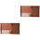2Pièces Porte-Documents Marron PU A4 Clip Pour Et École 3