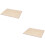 2Pièces Support À Dessin Bois Beige Robuste Stylé 6